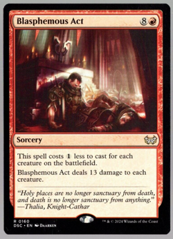 Blasphemous Act 0160 Non Foil Rare Duskmourn MTG Near Mint - Image 1