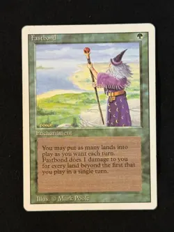 MTG - Fastbond - 3rd Edition Revised - Multiple Available - MP (Magic: The Gathe - Image 1