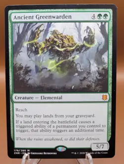 Ancient Greenwarden x1 MTG Zendikar Rising Magic Light Play LP English - Image 1