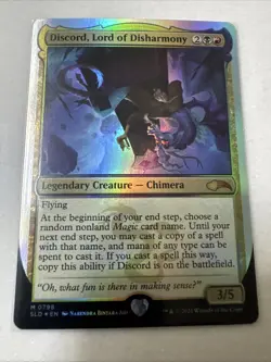 [1x] Discord, Lord of Disharmony (0798) - Foil Near Mint, English Secret Lair MT - Image 1
