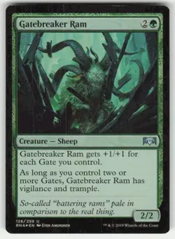 Ravnica Allegiance Gatebreaker Ram FOIL Expansion/Uncommon - Image 1