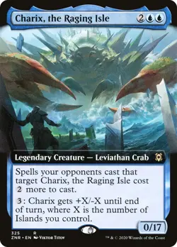 Charix, the Raging Isle (Extended Art) #325 *Foil* (NM) - Zendikar Rising MTG - Image 1