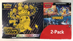 Pokemon Surging Sparks ETB & Booster Bundle Costco 2-pack (Factory Sealed) - Image 1