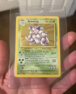 Pokemon TCG Nidoking Holo Rare Card 11/102 - Image 1