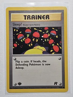 Pokemon Sleep! (Rocket's Secret Machine) 79/82 Common 1st Edition Card LP - Image 1