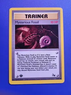 Pokemon TCG Mysterious Fossil Fossil 62/62 Regular 1st Edition Common - Image 1
