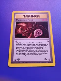 Pokemon TCG Mysterious Fossil Fossil 62/62 Regular 1st Edition Common - Image 2