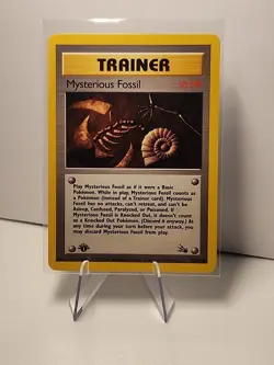 Mysterious Fossil 62/62 Fossil First Edition Pokemon Vintage NM - Image 1