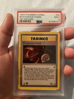 Pokemon TCG Mysterious Fossil Fossil 62/62 Regular 1st Edition Common - Image 1