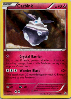 Carbink 68/106 Holo XY Flashfire Pokemon TCG Rare LP - Image 1