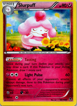 Slurpuff 69/119 Pokemon TCG XY: Phantom Forces Holo LP - Image 1