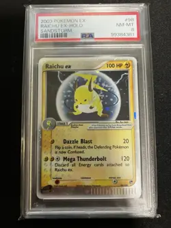 Raichu ex HOLO Pokemon Sandstorm 2003 Graded PSA 8 NM-MT #98 Sealed from PSA - Image 1