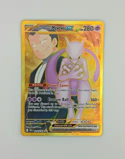 Team Rocket's Mewtwo ex 240/182 Sv10: Destined Rivals Holo Pokemon Hyper Rare NM - Image 1