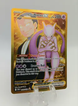 Team Rocket's Mewtwo ex 240/182 Sv10: Destined Rivals Holo Pokemon Hyper Rare NM - Image 5
