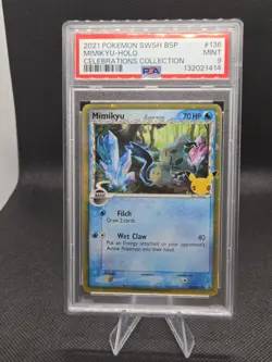 Mimikyu SWSH136 Pokemon Celebrations Promo - PSA Mint 9 - Image 1