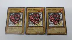 3x GREAT ANGUS MONSTER PLAYSET MFC-055 1ST EDITION COMMON YUGIOH NM - Image 1