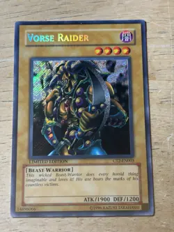 1996 Yu-Gi-Oh! HOLO Rare Vorse Raider - CT2-EN003 Secret Rare Limited Edition - Image 1