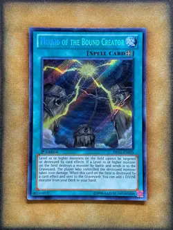 Yugioh Mound of the Bound Creator DRLG-EN025 Secret Rare 1st Ed LP - Image 1