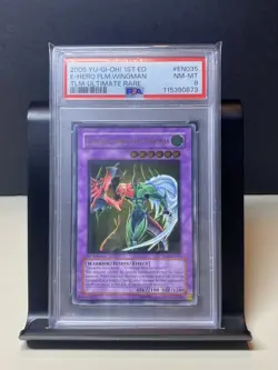 Yu-Gi-Oh! TCG Elemental Hero Flame Wingman TLM-EN035 1st Edition Ultimate PSA 8 - Image 1