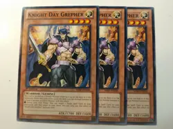 3 Knight Day Grepher - SHSP-EN038 - NM Common TCG YuGiOh Cards - Image 1