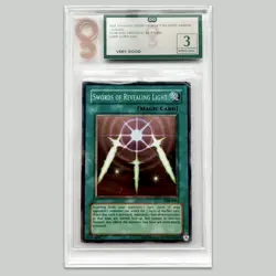 Yu-Gi-Oh 2002 Swords of Revealing Light LOB-E081 Graded Card Super Rare Vintage - Image 1