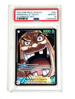 One Piece - Marshall D. Teach - OP09-081 Alternate Art PSA 10 - Image 1