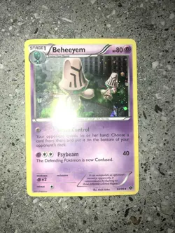 Pokemon TCG Cards Beheeyem 62/99 Next Destinies Cosmos Holo Rare Promo EXC - Image 3