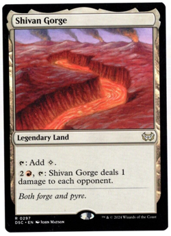 Shivan Gorge 0297 Non Foil Rare Duskmourn MTG Near Mint - Image 1