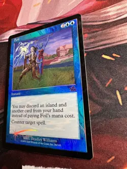 FOIL (foil version) - MTG Prophecy Blue Magic free counterspell (B) - Image 3