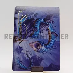 MTG - Innistrad Crimson Vow Art Series - 20 Biolume Serpent Gold Signature - Image 1