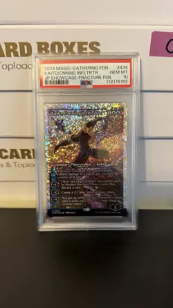 MTG Kaito Cunning Infiltrator FDN Fracture Foil PSA 10 Pop 9 - Image 1