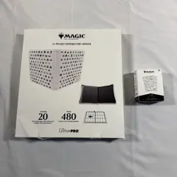 Magic The Gathering 12 Pocket Zippered Pro Binder & Protector Sleeves (105) New - Image 1