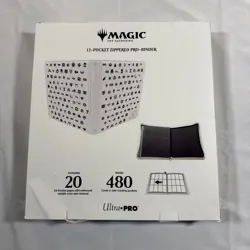 Magic The Gathering 12 Pocket Zippered Pro Binder & Protector Sleeves (105) New - Image 2