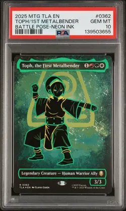 2025 MTG AVATAR: THE LAST AIRBENDER #0362 TOPH, THE FIRST METALBENDER PSA 10 - Image 1
