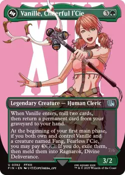 Foil - Vanille, Cheerful l'Cie (Borderless) - 392 / NM / English MTG - Image 1