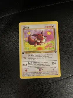 POKEMON CARD EEVEE 51/64 1ST EDITION JUNGLE TCG VINTAGE - Image 1