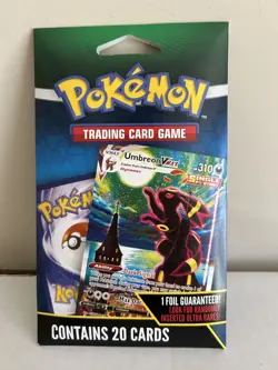 Pokemon TCG Umbreon VMAX 20 Card Pack - Walmart Exclusive Mystery Repack-Sealed - Image 1