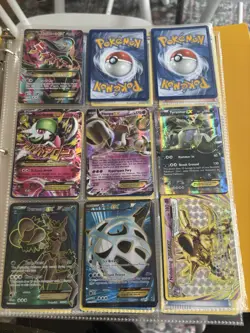 Pokemon Cards From 1990-2019 Binder with Cards and Sleeves - Image 1