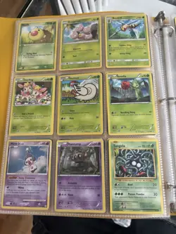 Pokemon Cards From 1990-2019 Binder with Cards and Sleeves - Image 5