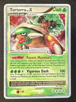 Torterra Lv. X 122/130 Diamond & Pearl Base Set Pokemon Card TCG Holo Rare Lp/Mp - Image 1