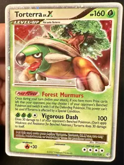 Torterra Lv. X 122/130 Diamond & Pearl Base Set Pokemon Card TCG Holo Rare Lp/Mp - Image 2