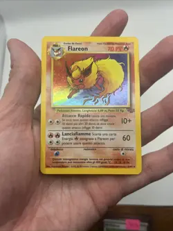 ITALIAN 3/64 Flareon Holo Rare Jungle Pokemon TCG Unlimited Edition - Image 5