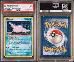 2004 POKEMON EX TEAM ROCKET RETURNS MANTINE #45 REVERSE PSA 9 MINT - Image 5