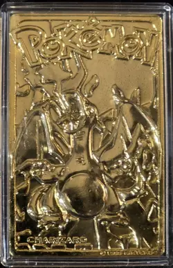 Charizard - 23K Gold Plated Pokemon Card Burger King Promotion 1999 Nintendo - Image 1