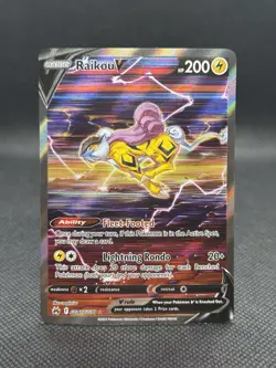Pokemon TCG Raikou V Ultra Rare Crown Zenith: Galarian Gallery GG41/GG70 NM - Image 1