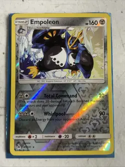 Pokemon - Empoleon - 81/131 - Holo Rare - Reverse Holo - Sun & Moon Forbidden Li - Image 1