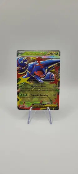 Pokemon TCG: Mega Heracross EX 004/094 Phantasmal Flames NM Card -Double Rare - Image 1