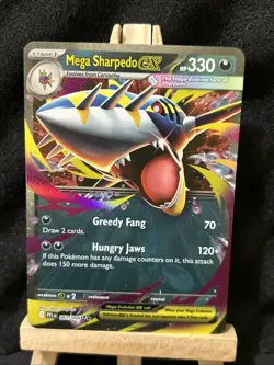 Pokemon TCG Mega Sharpedo EX 061/094 NM Phantasmal Flames Double Rare NM Card - Image 1