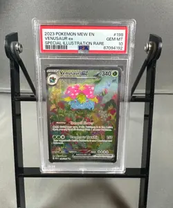 2023 Pokemon Mew EN, Venusaur ex PSA 10 Special Illustration RARE - Image 2