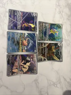 5 Full Art Pokemon Card Lot (yes they come sleeved) - Image 2